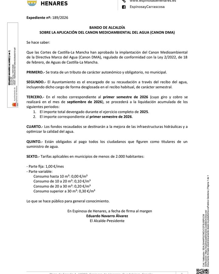 Ayuntamiento de Espinosa de Henares